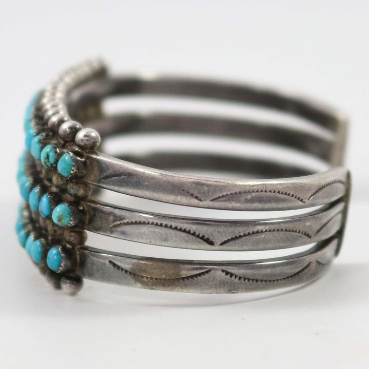 1940s Turquoise Row Bracelet by Vintage Collection - Garland's