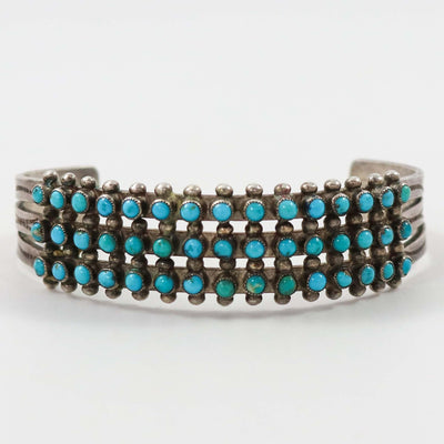 1940s Turquoise Row Bracelet by Vintage Collection - Garland's