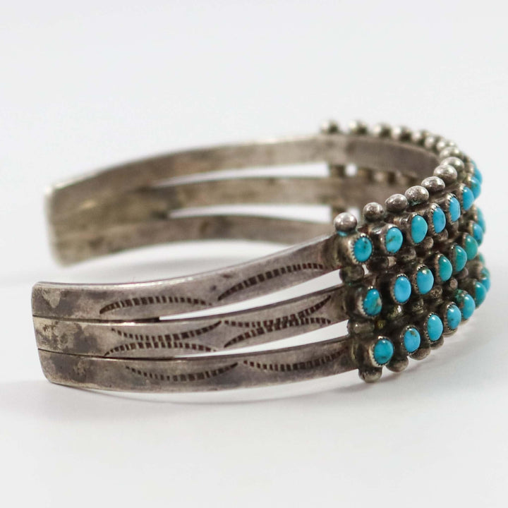 1940s Turquoise Row Bracelet by Vintage Collection - Garland's