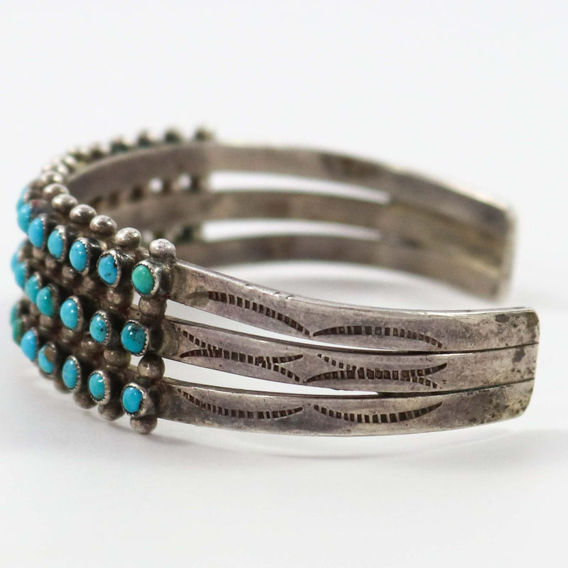 1940s Turquoise Row Bracelet by Vintage Collection - Garland&