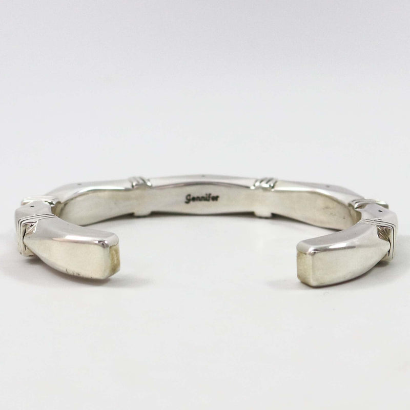 Filed Silver Cuff by Jennifer Curtis - Garland&