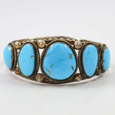 Castle Dome Turquoise Cuff by Harrison Jim - Garland's