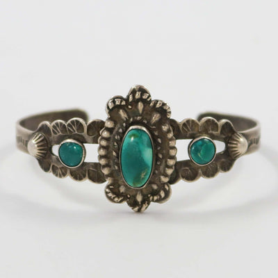 1930s Turquoise Cuff by Vintage Collection - Garland's