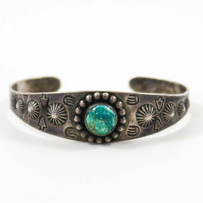 1930s Turquoise Cuff by Vintage Collection - Garland's