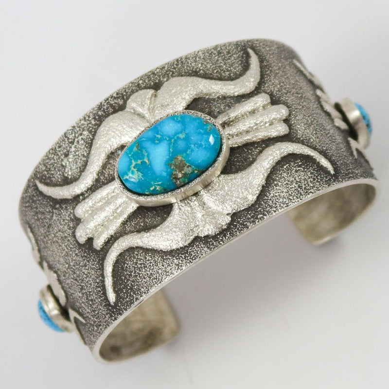 Kingman Turquoise Cuff by Lee Begay - Garland&