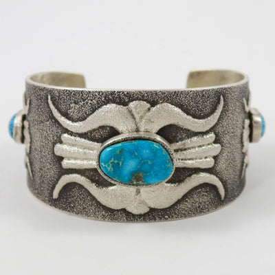 Kingman Turquoise Cuff by Lee Begay - Garland's