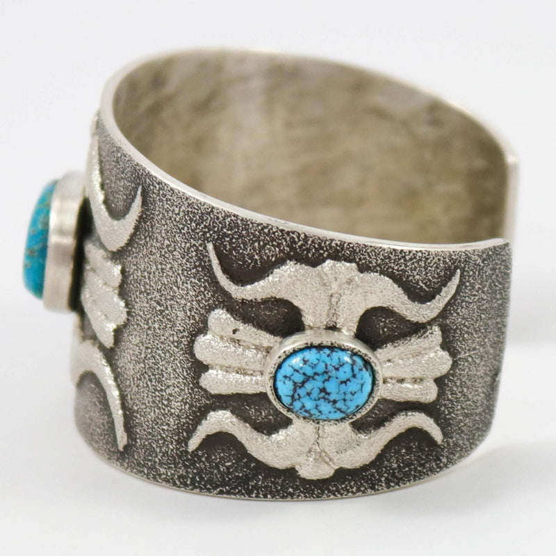 Kingman Turquoise Cuff by Lee Begay - Garland&