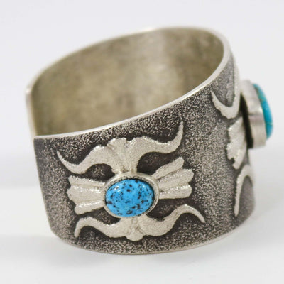 Kingman Turquoise Cuff by Lee Begay - Garland's