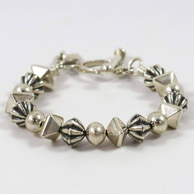 Silver Bead Bracelet by Trent Lee-Anderson - Garland's