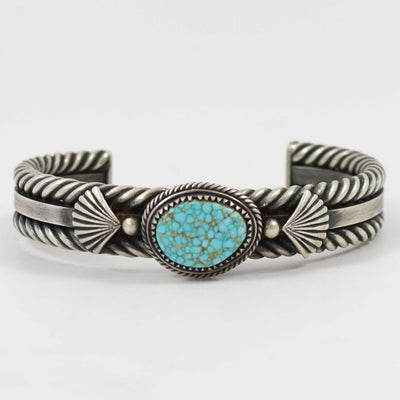Number Eight Turquoise Cuff by Steve Arviso - Garland's