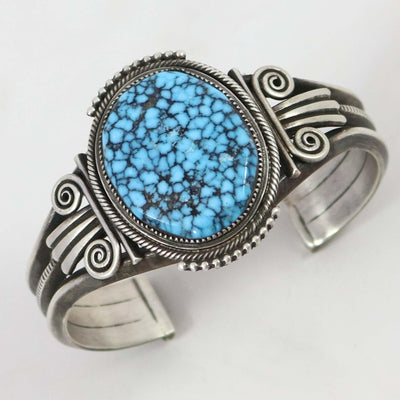 Kingman Turquoise Cuff by Steve Arviso - Garland's