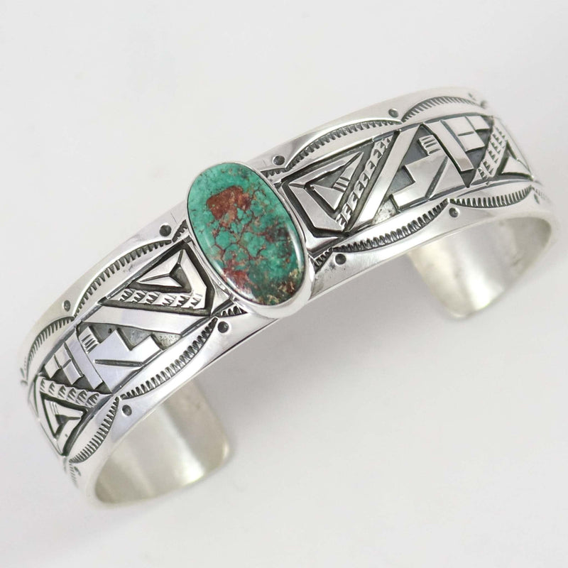 Broken Arrow Turquoise Cuff by Peter Nelson - Garland&