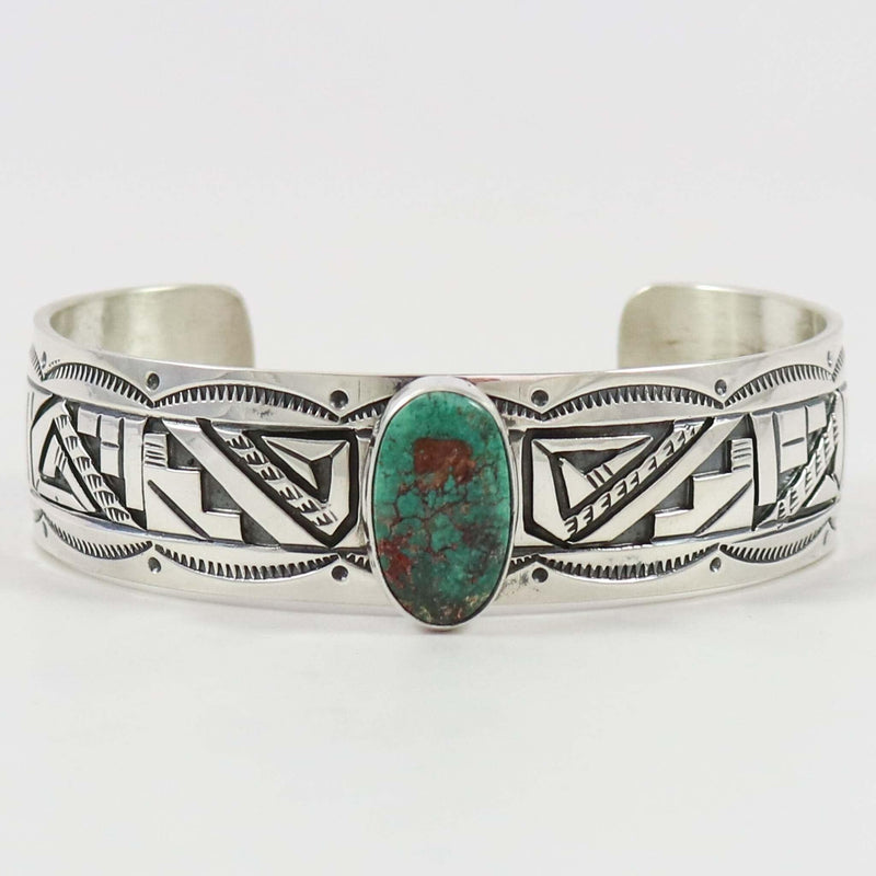 Broken Arrow Turquoise Cuff by Peter Nelson - Garland&