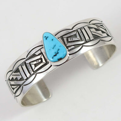 Kingman Turquoise Cuff by Peter Nelson - Garland's