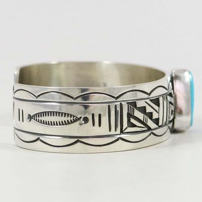 Kingman Turquoise Cuff by Peter Nelson - Garland's