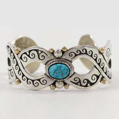 Kingman Water Wave Cuff by Jason Takala - Garland's