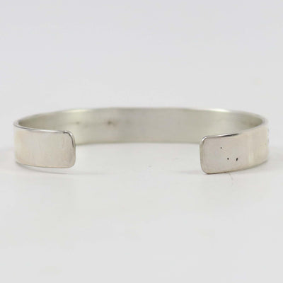 Stamped Silver Cuff by Roland Begay - Garland's