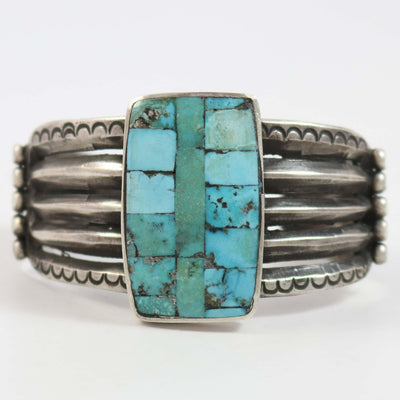 Turquoise Inlay Cuff by Jock Favour - Garland's