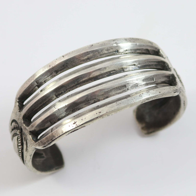 Coin Silver Cuff by Jock Favour - Garland&