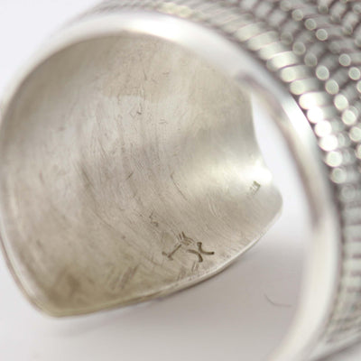 Stamped Silver Cuff by Cippy Crazyhorse - Garland's
