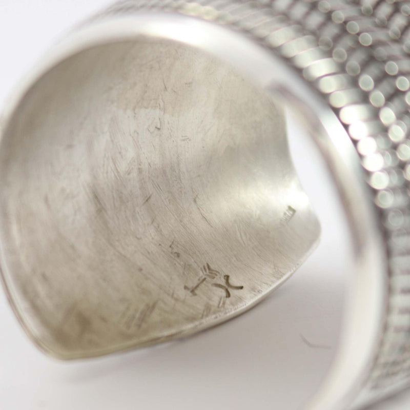 Stamped Silver Cuff by Cippy Crazyhorse - Garland&
