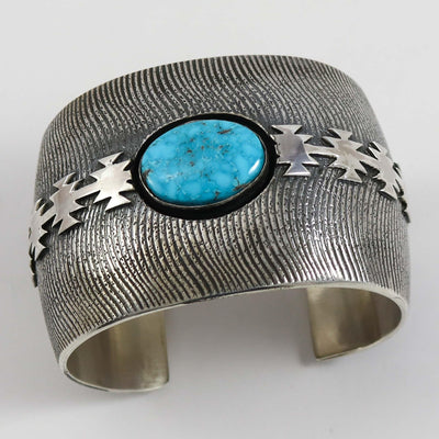 Blue Gem Turquoise Cuff by Al Joe - Garland's