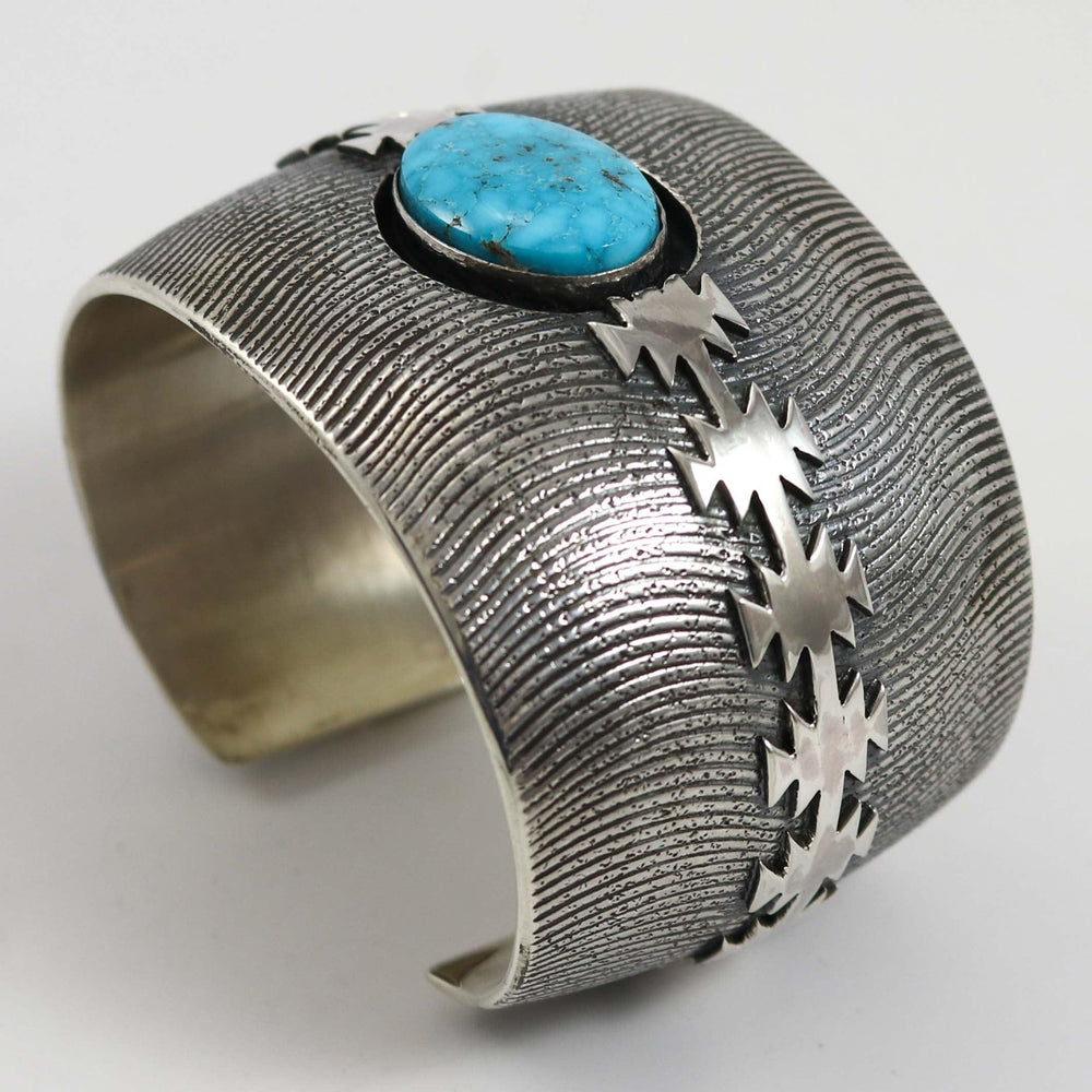 Blue Gem Turquoise Cuff by Al Joe - Garland's