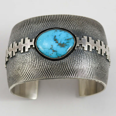 Blue Gem Turquoise Cuff by Al Joe - Garland's