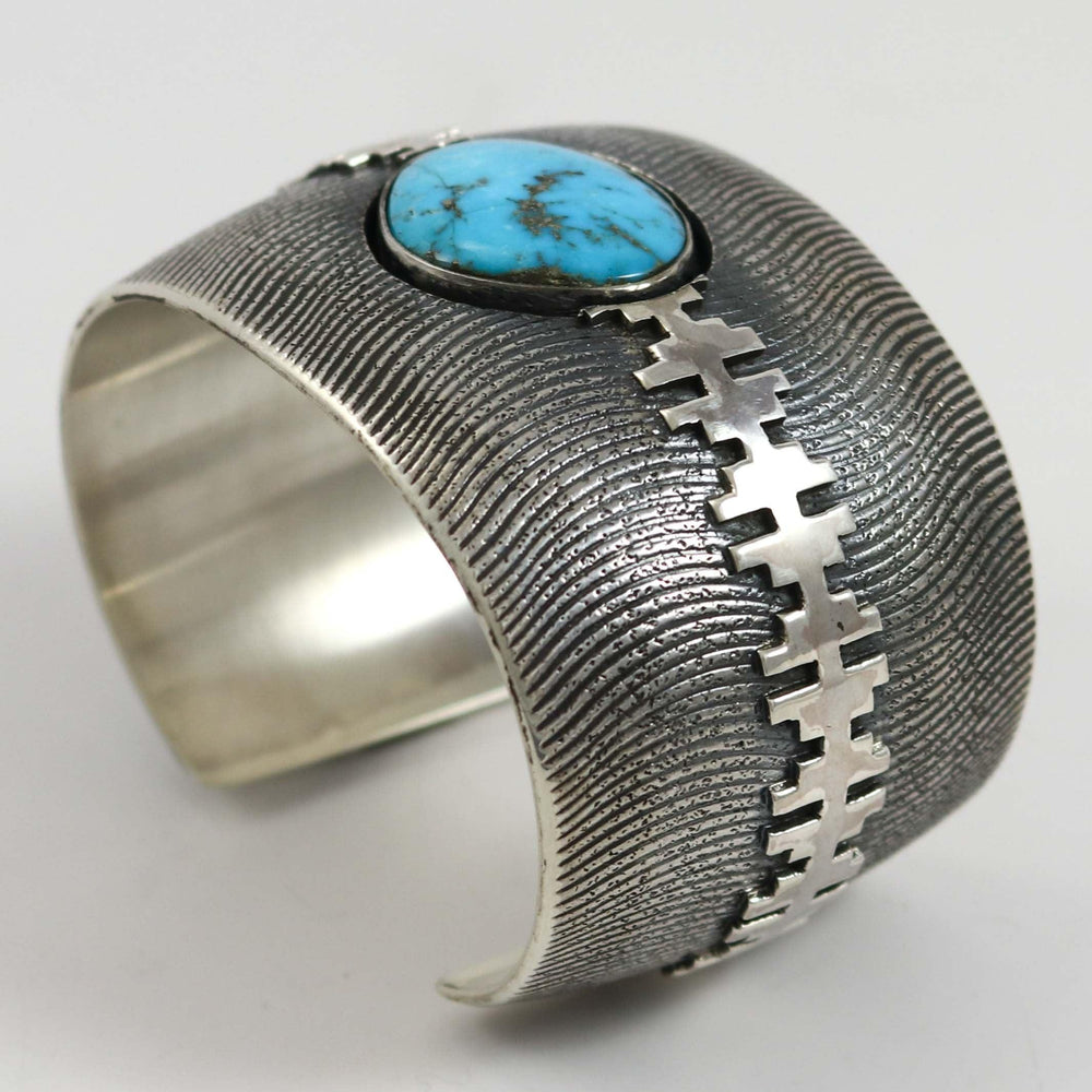 Blue Gem Turquoise Cuff by Al Joe - Garland's