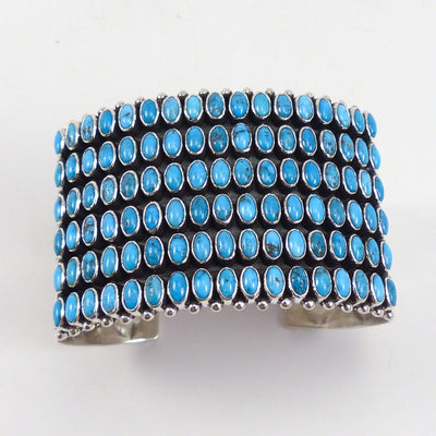 Morenci Turquoise Row Cuff by Dee Nez - Garland's