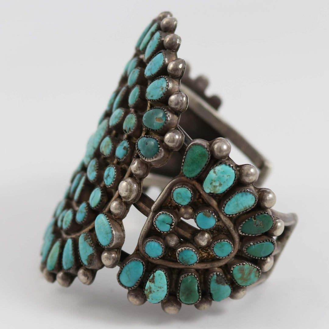 1930s Turquoise Cluster Cuff by Vintage Collection - Garland's