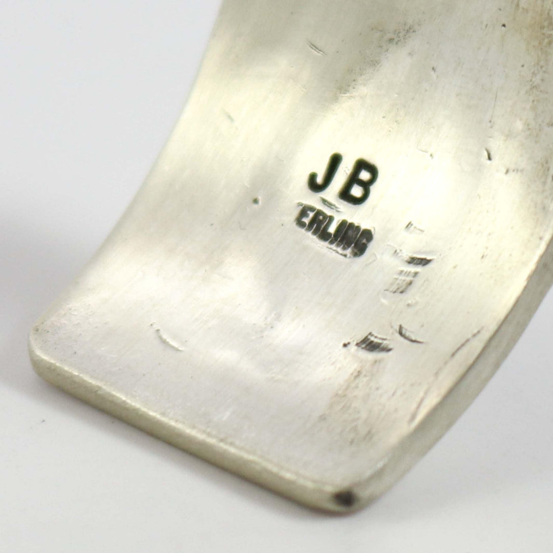 Stamped Silver Cuff by Justin Benally - Garland's