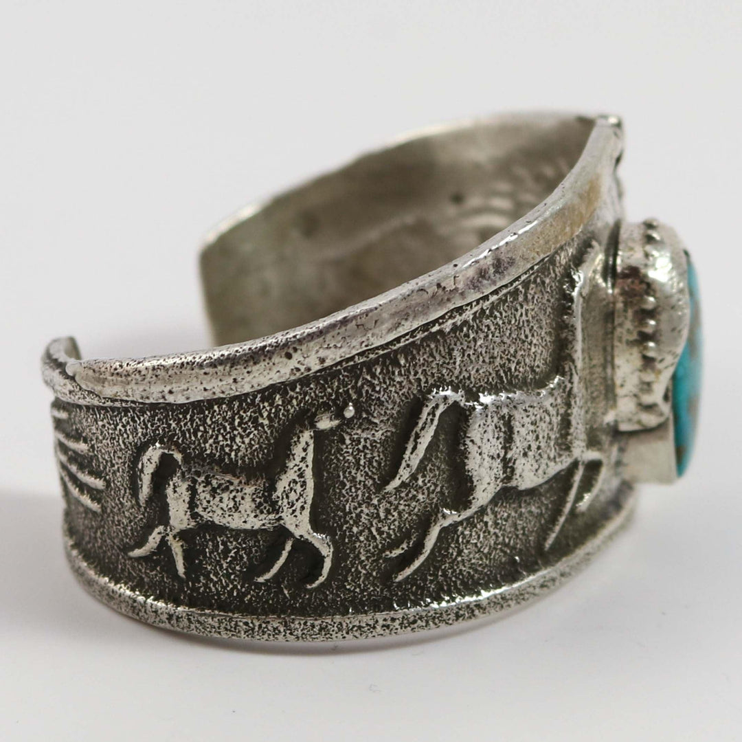 Turquoise Horse Cuff by Anthony Lovato - Garland's