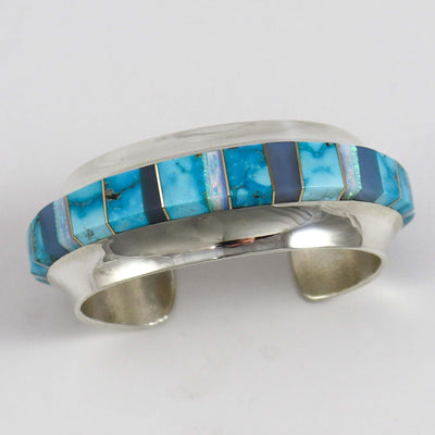 Turquoise, Opal, and Chalcedony Cuff by Duane Maktima - Garland's