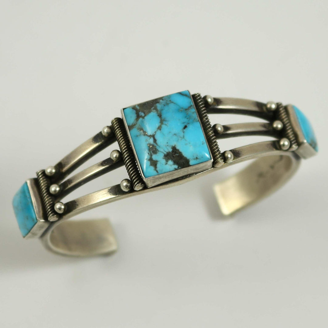 Kingman Turquoise Cuff by Steve Arviso - Garland's