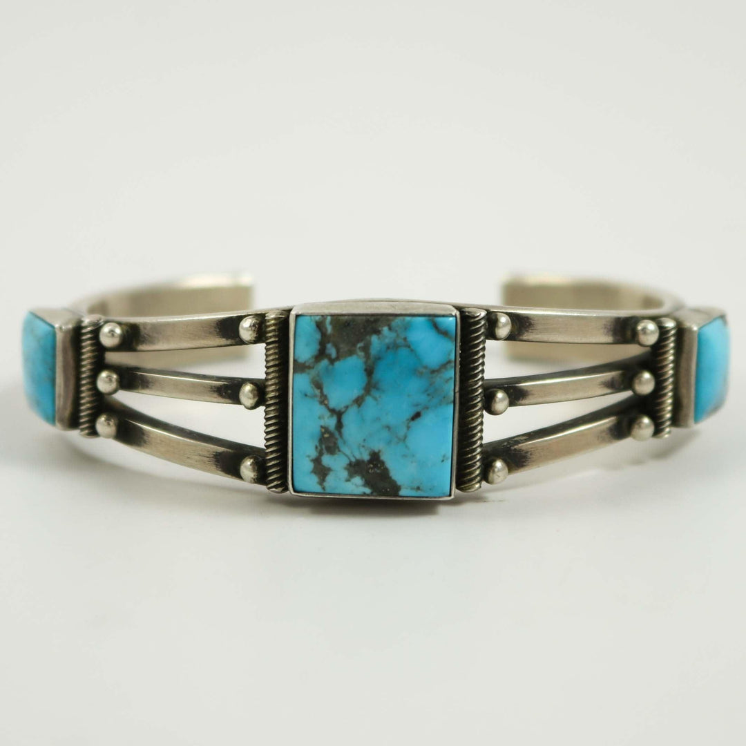 Kingman Turquoise Cuff by Steve Arviso - Garland's