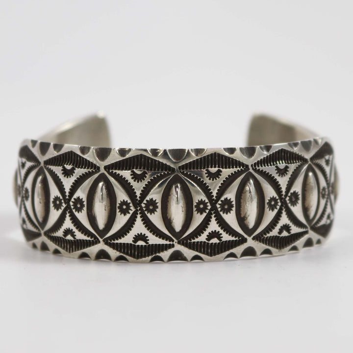 Stamped Silver Cuff by Ivan Howard - Garland's