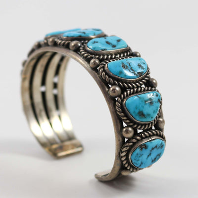 1970s Sleeping Beauty Turquoise Cuff by Vintage Collection - Garland's