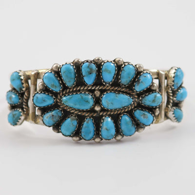 Kingman Turquoise Cuff by Fannie Begay - Garland's
