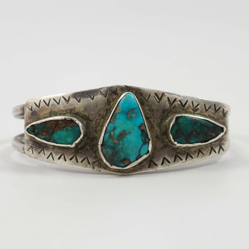 1930s Bisbee Turquoise Cuff by Vintage Collection - Garland&