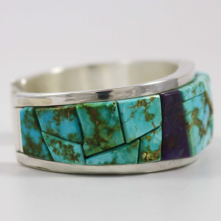 Turquoise and Sugilite Cuff by Na Na Ping - Garland's