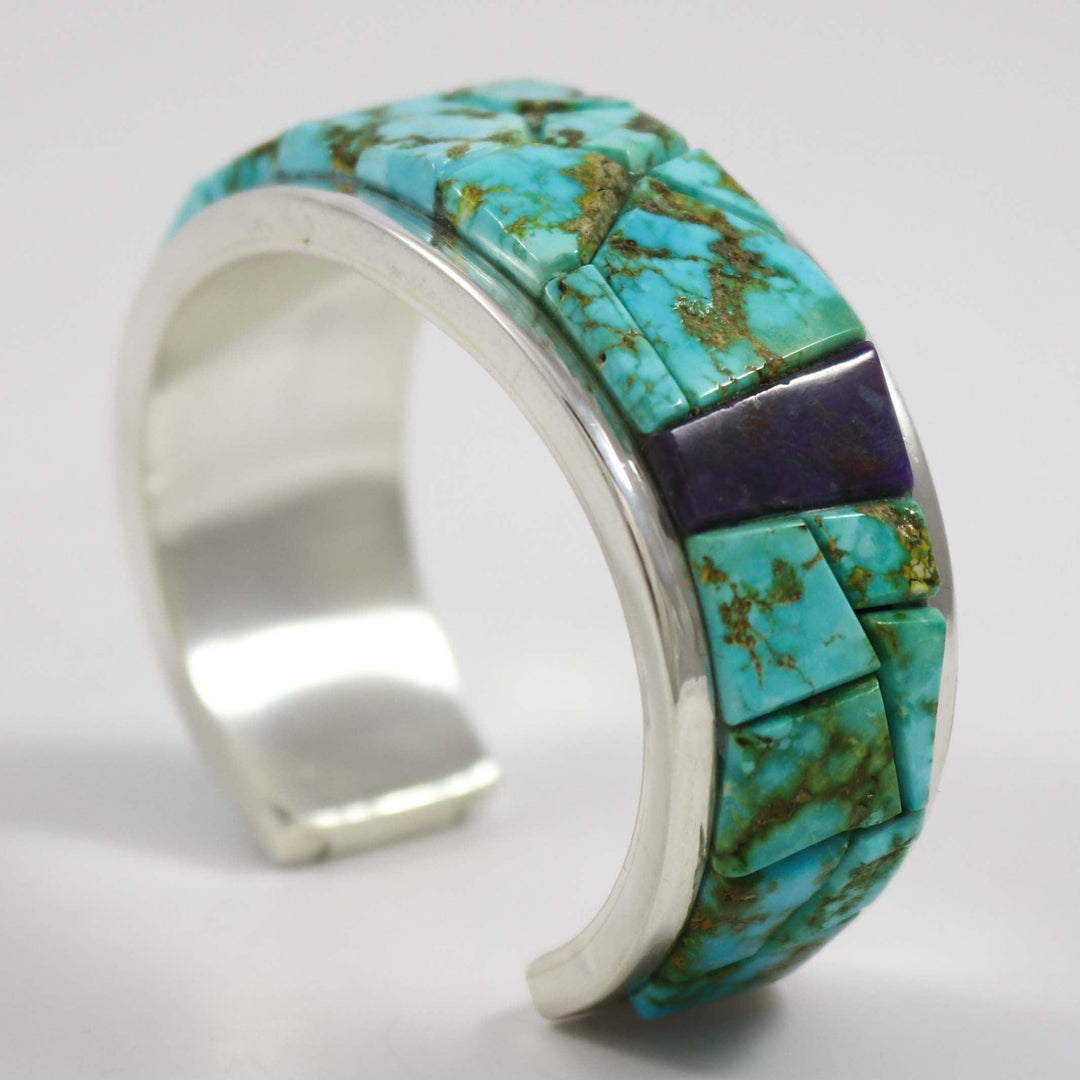 Turquoise and Sugilite Cuff by Na Na Ping - Garland's