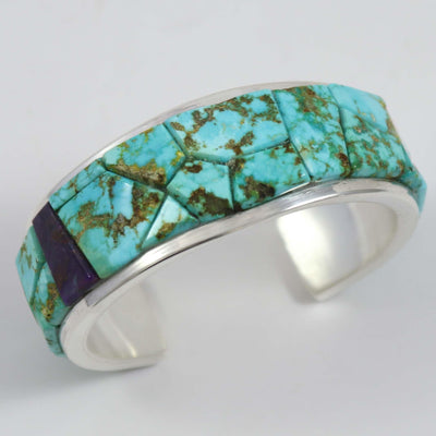 Turquoise and Sugilite Cuff by Na Na Ping - Garland's