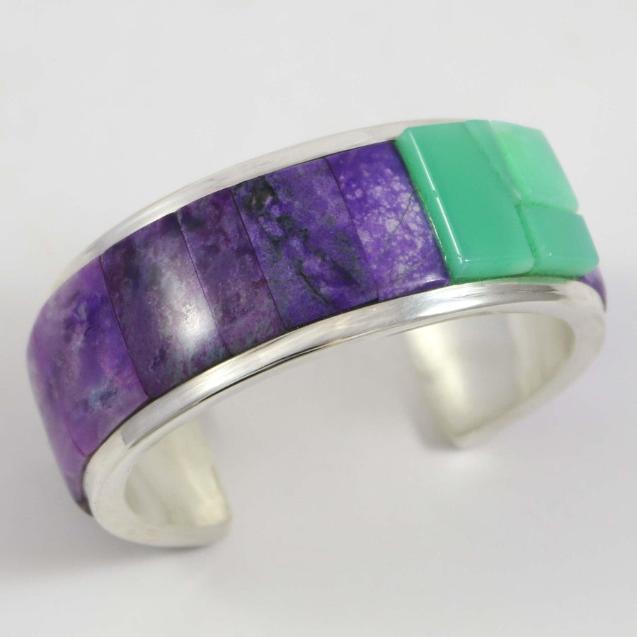 Sugilite and Chrysoprase Cuff by Na Na Ping - Garland's