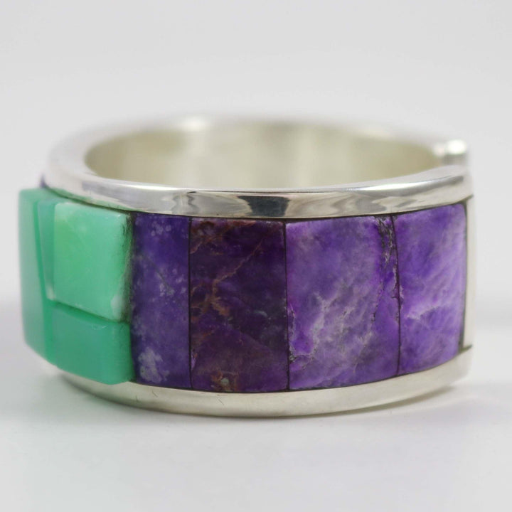 Sugilite and Chrysoprase Cuff by Na Na Ping - Garland's