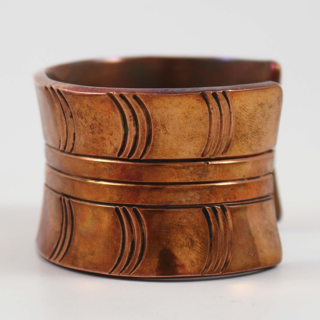 Stamped Copper Cuff by Andy Marion - Garland's