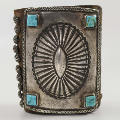 Kingman Turquoise Ketoh Bracelet by Jock Favour - Garland's