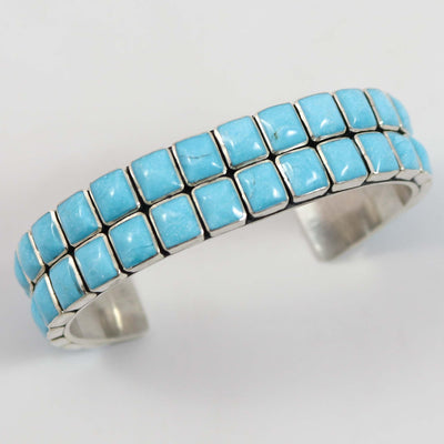 Turquoise Row Cuff by Federico - Garland's