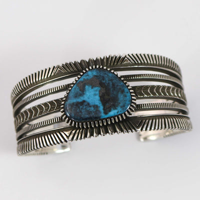 Bisbee Turquoise Cuff by Ron Bedonie - Garland's