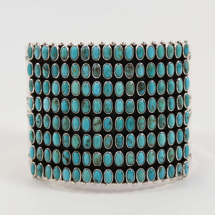 Kingman Turquoise Row Cuff